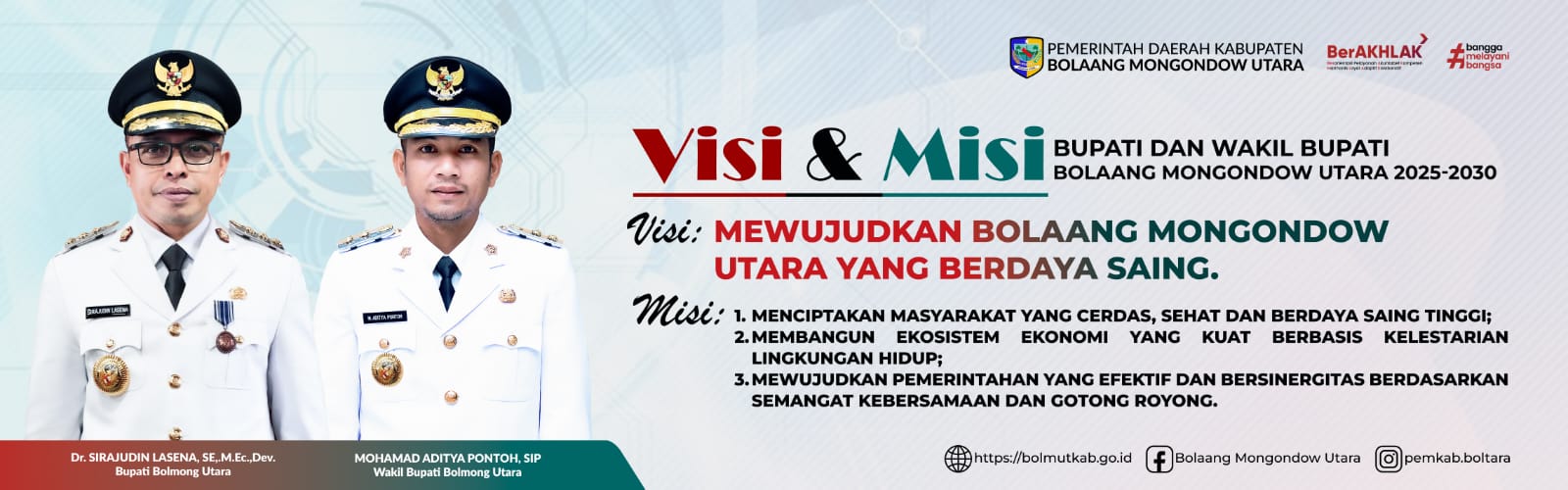 Visi dan Misi Pemerintah Kabupaten Bolaang Mongondow Utara